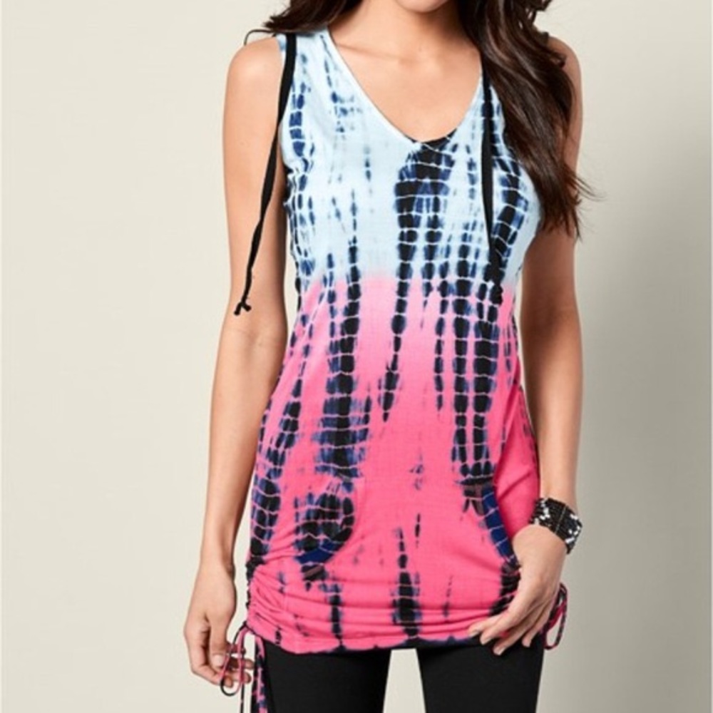 Venus tie dye tunic/coverup